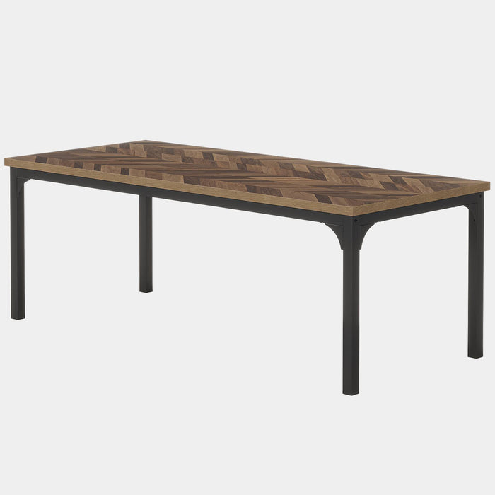 Wood Dining Table, 70.9" Farmhouse Kitchen Dinner Table for 6-8 Tribesigns