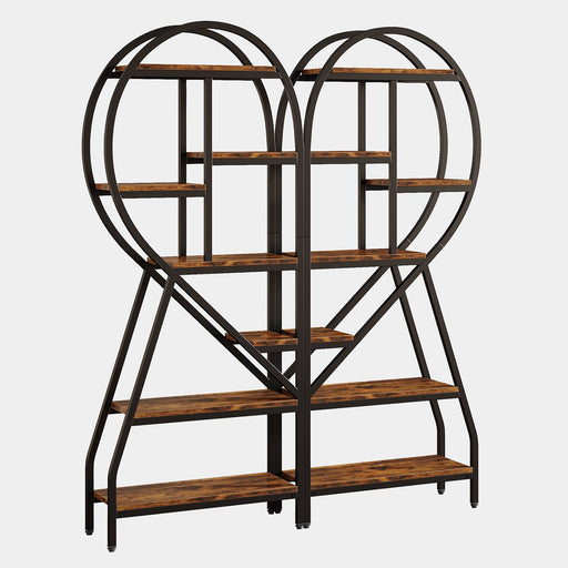 Plant Stand, 7-Tier Heart-Shaped Plant Flower Rack Tribesigns