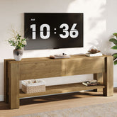 63" TV Stand for TVs up to 75", Entertainment Center with 2 Drawers & Shelves 3