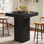 31.5" Bar Table, Square Kitchen Dining Table Counter Height Pub Table