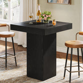 31.5" Bar Table, Square Kitchen Dining Table Counter Height Pub Table 3