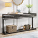 3 Drawers Console Table 63" Entryway Table with & Acrylic Legs Tribesigns