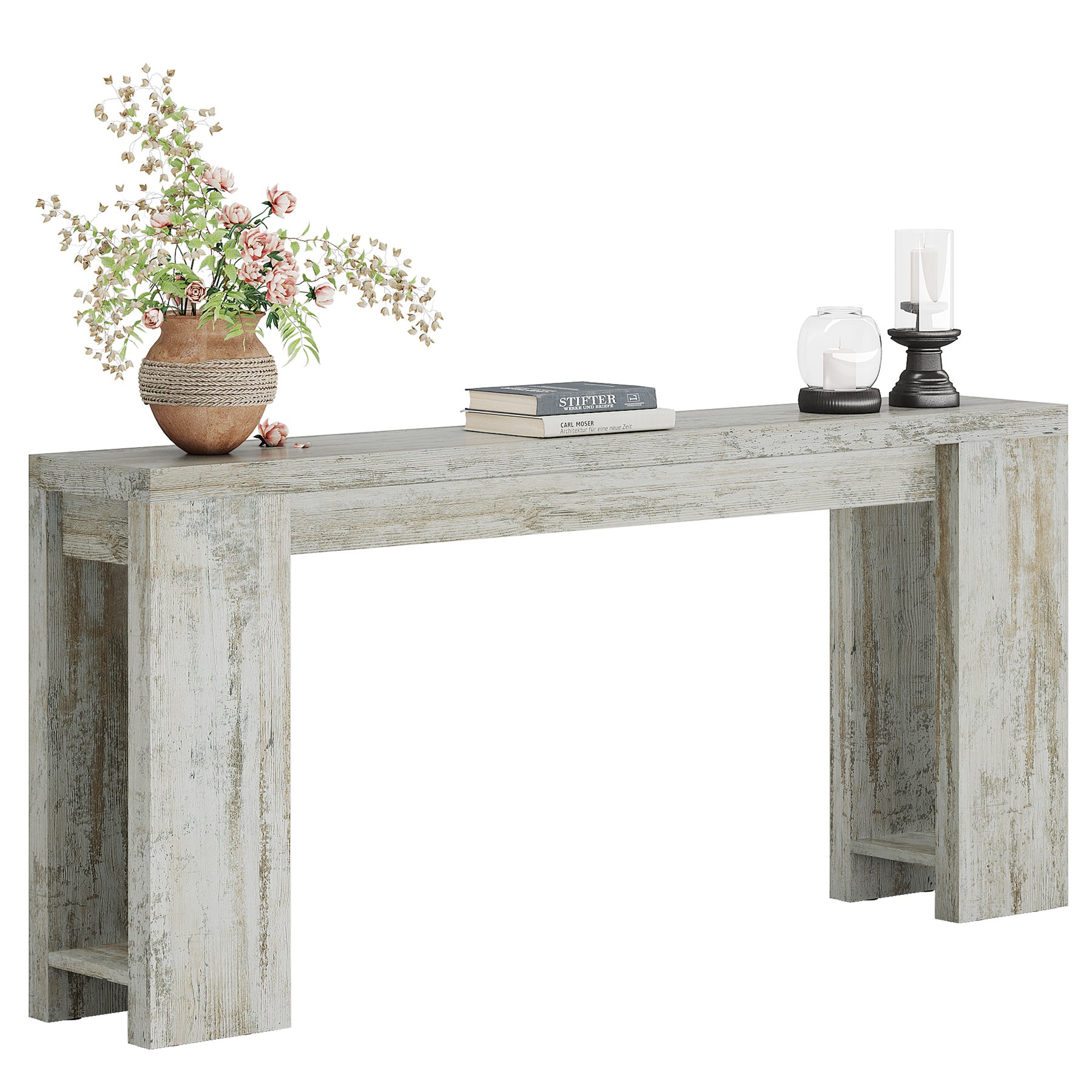 Tribesigns 70.9" Extra Long Console Table, Farmhouse Narrow Sofa Table for Entryway