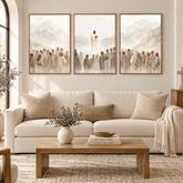 3-Piece Christian Mountain Wall Art, Framed Canvas Prints 3