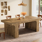 Farmhouse Dining Table, 70.87" Rectangular Kitchen Dining Table for 6-8 People 3