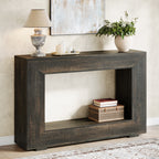 47.2" Console Table, Farmhouse 2-Tier Entryway Sofa Table