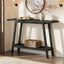 2-Tier Solid Wood Console Table, 41.3" Entryway Table with Storage Shelf