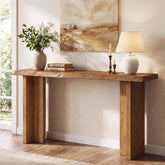 63" Solid Wood Console Table, Narrow Farmhouse Sofa Table for Entryway, Living Room 3