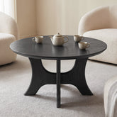 31" Round Coffee Table, Modern Design Center Table for Living Room 3