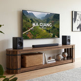 82.68" TV Stand for TVs up to 90", Long Media Console with 2-Tier Storage 3