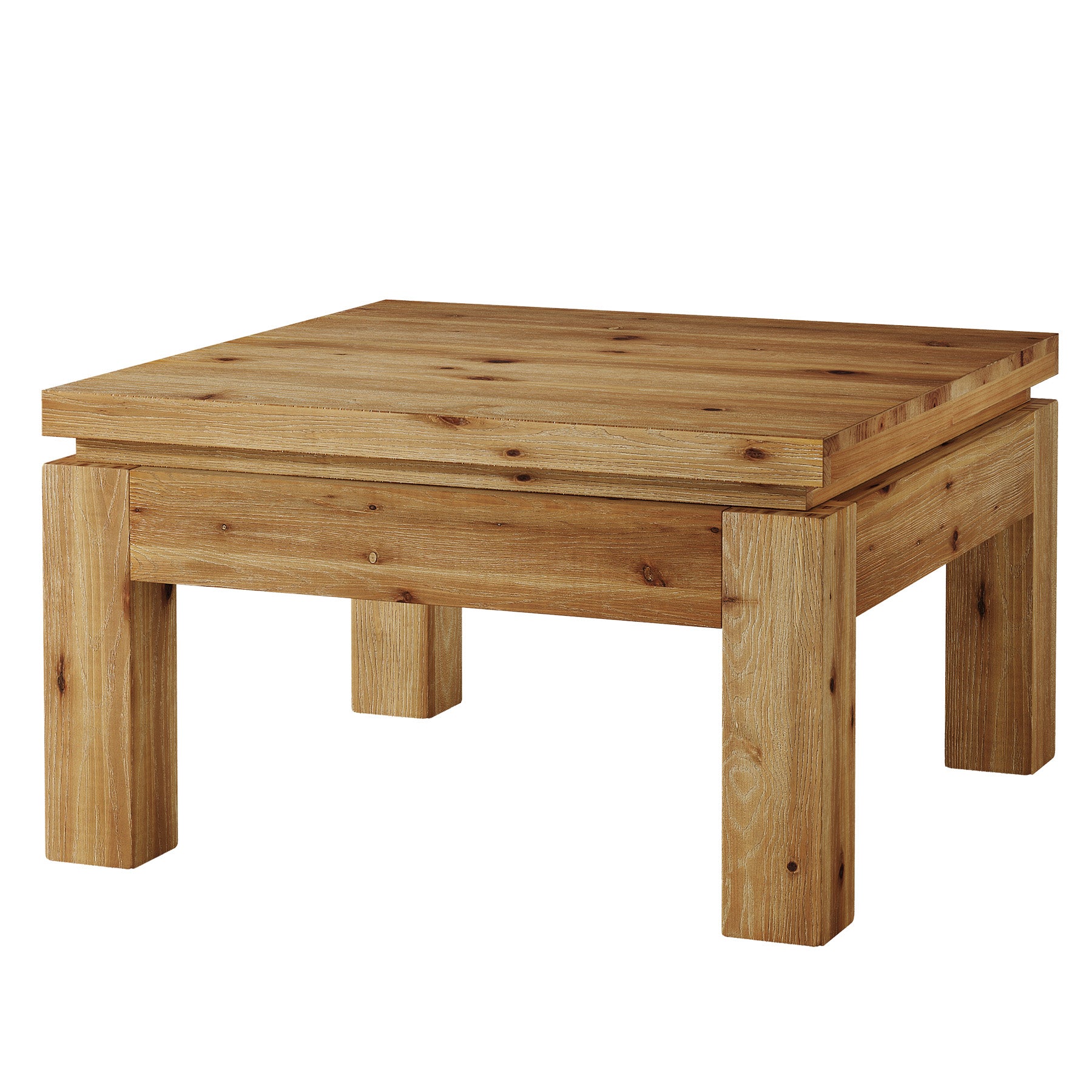 Tribesigns 31.5" Square Coffee Table with Solid Wood Build, Farmhouse Table for Living Room and Small Spaces