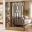 71" Room Divider with Open Storage Shelves, Freestanding Wall Partition Separation