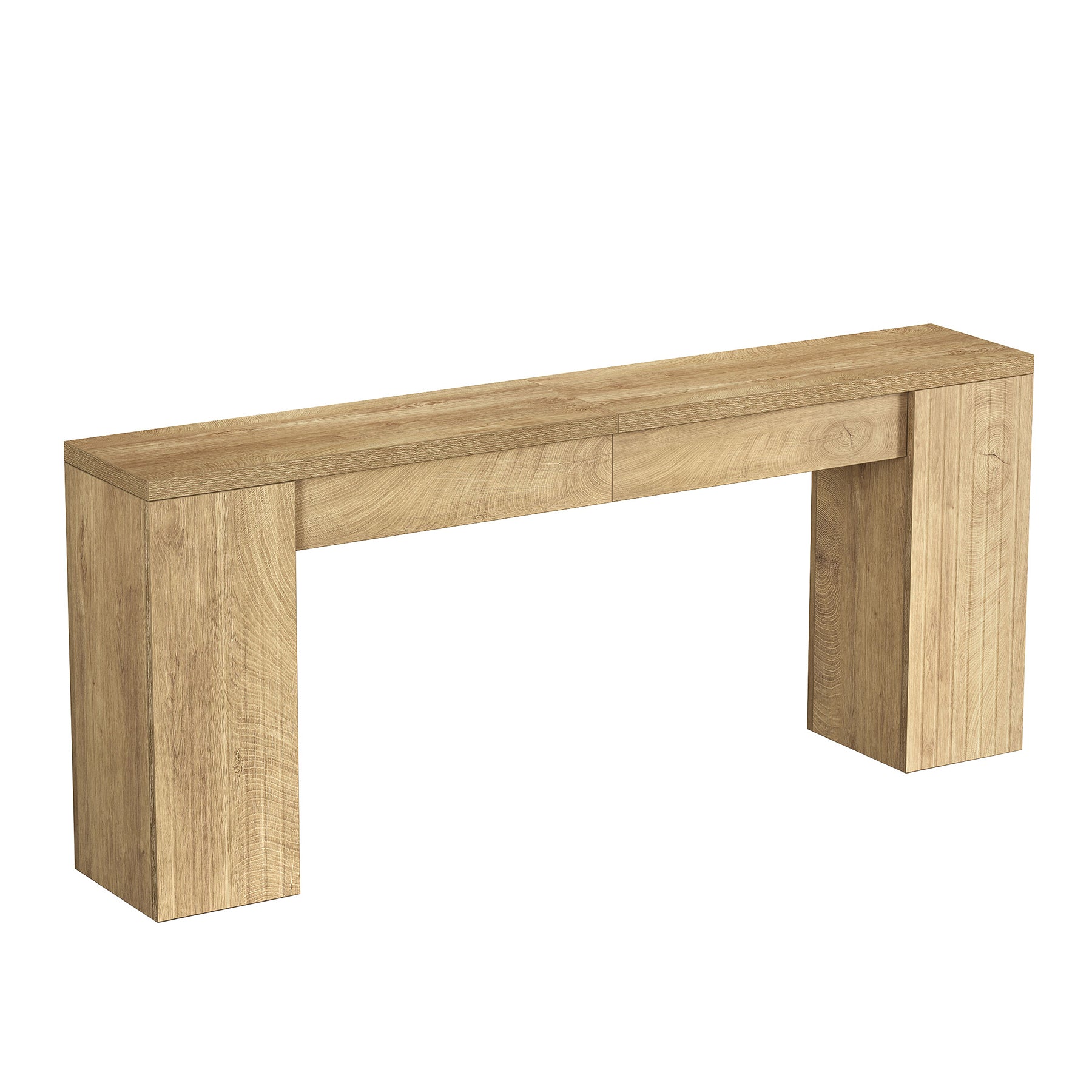 79" Extra Long Console Table, Narrow Sofa Table for Behind Couch, Fluted Entryway Table for Living Room & Hallway