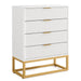 4 Drawer Chest Dresser, Modern Storage Chest For Bedroom Tribesigns