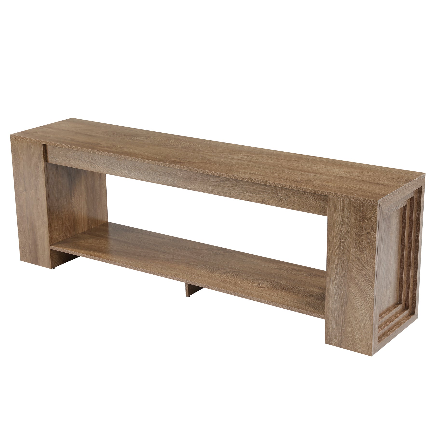 70.8" Entryway Console Table, Farmhouse Sofa Table Behind Couch with Shelf