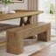47" Dining Bench, Farmhouse Entryway Bench End of Bed Bench
