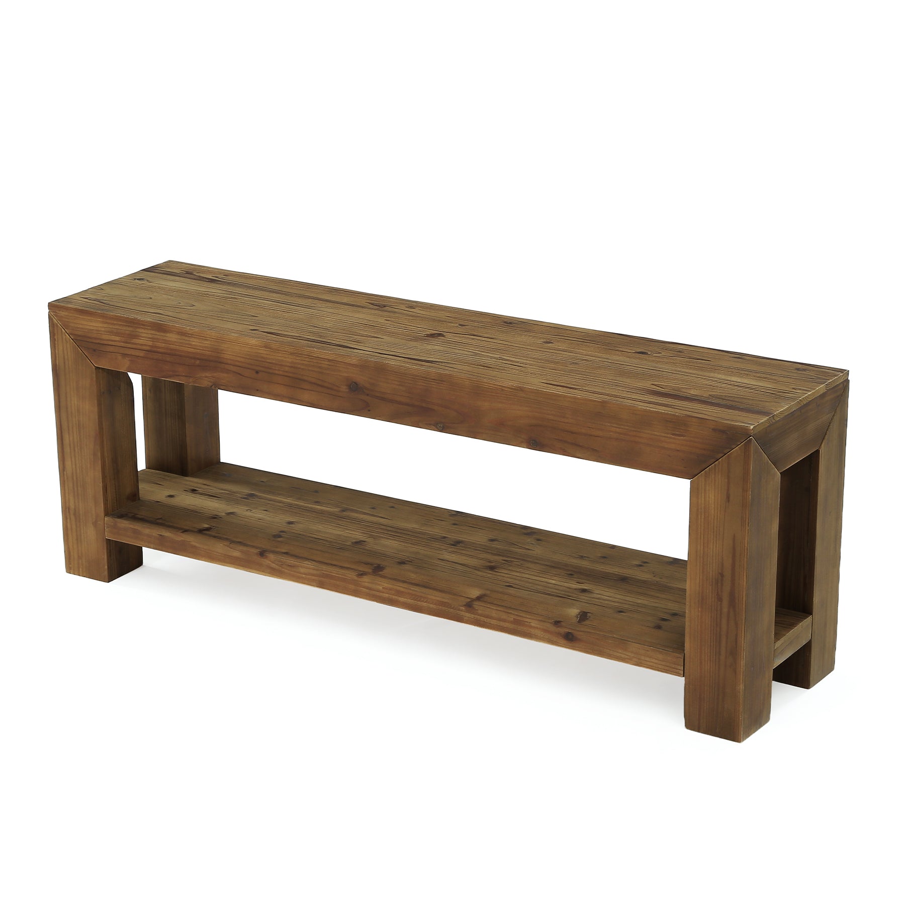 63" TV Stand, TV Console Entertainment Center with 2-Tier Shelves for TVs up to 75"