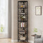 7-Tier Corner Shelf, 78.7" Corner Bookcase Slim Corner Storage Rack