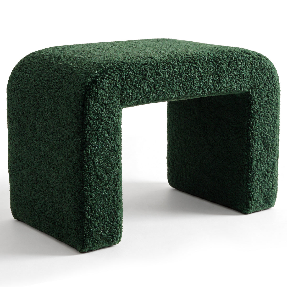 Modern Vanity Stool, Fully Assembled Upholstered Ottoman Sofa Footrest