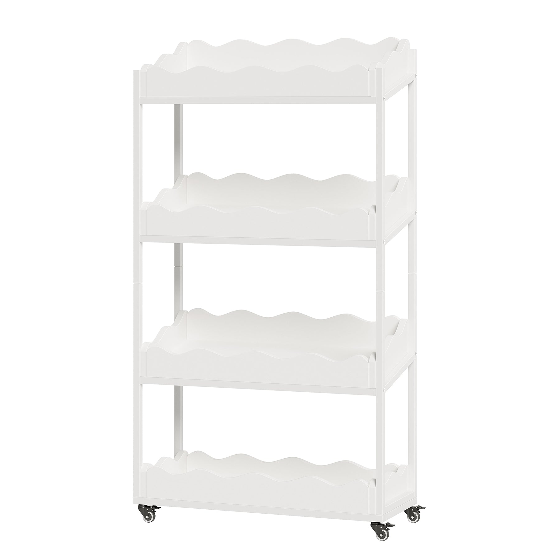 4-Tier Kitchen Cart, 55.12" Fruit and Vegetable Storage Rack with Wheels