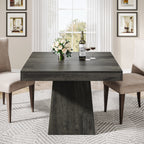 31.5" Square Dining Table, Small Farmhouse Kitchen Dinner Table for 4 People