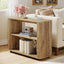 3-Tier End Table, Narrow Side Table Nightstand with Storage Shelves