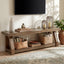 63" Solid Wood TV Stand for 65-75" TVs, Farmhouse Media Console with Open Shelf, Rustic Entertainment Center for Living Room