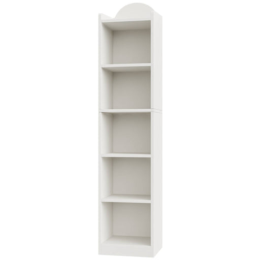 Tribesigns Bookcase, Narrow 5 Cube Storage Organizer Bookshelf