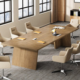 94.5" Conference Table, 8FT Meeting Desk with Cable Grommet for 10 People 3