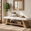 55" Upholstered Entryway Bench with 2-Tier Shoe Storage