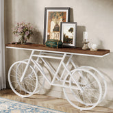 70.9" Bike Console Table, Extra Long Bicycle Tables 3