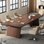 94.5" Conference Table, 8FT Meeting Desk with Cable Grommet for 10 People