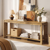 63" Console Table, 2-Tier Sofa Entryway Table with Storage for Hallway, Living Room 3