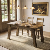 63" Rectangular Dining Table for 4-6, Modern Farmhouse Kitchen Table with Heavy-Duty Legs 3