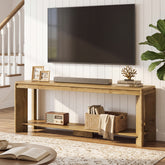 63" TV Stand for TVs up to 70", Entertainment Center with 2-Tier Shelves for Living Room 3