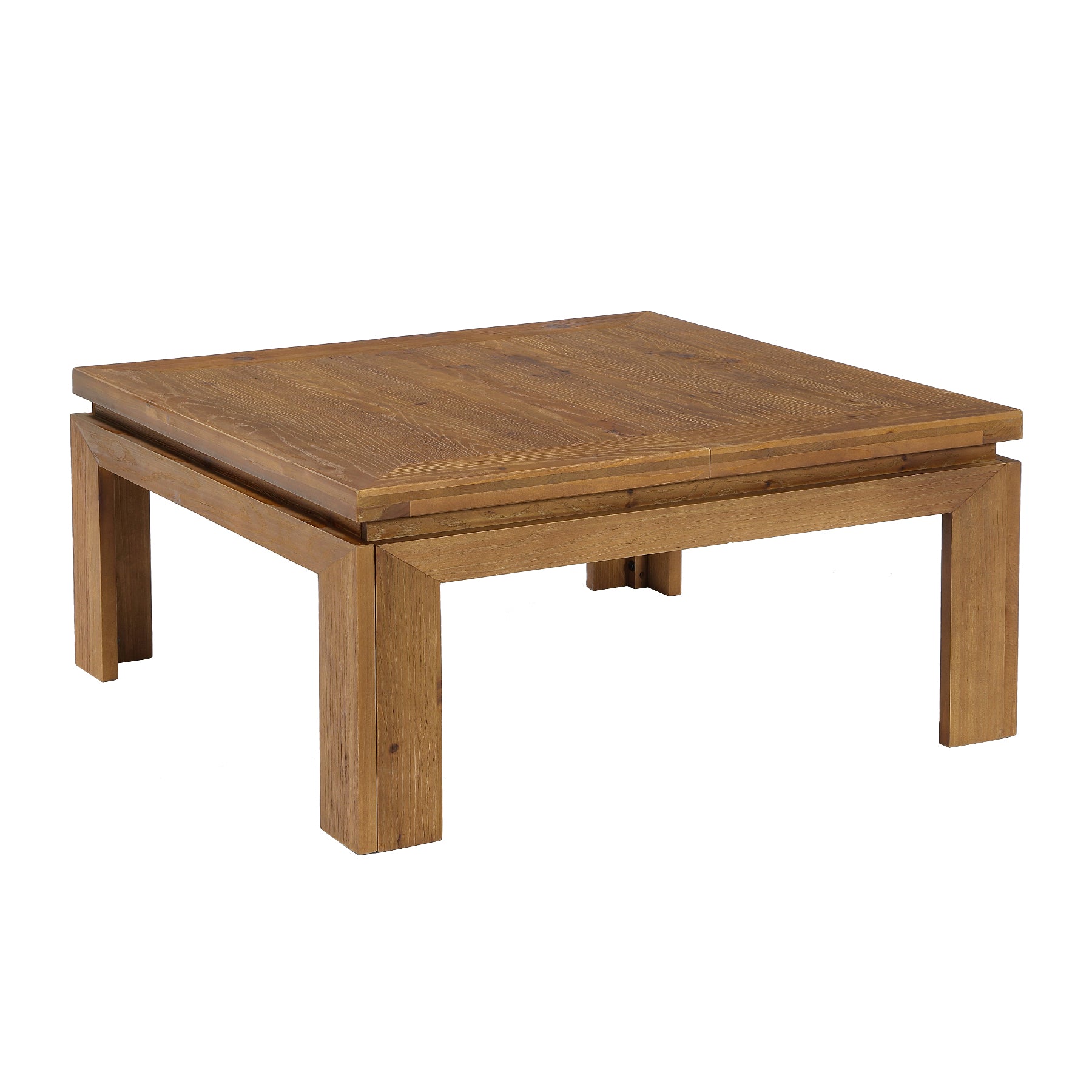Tribesigns 39.4-Inch Square Coffee Table, Solid Wood Living Room Table