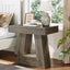 2-Tier Nightstand, Narrow Bedside Table with Trapezoid Base for Bedroom