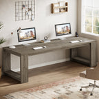 86" Two Person Desk, Long Computer Desk Conference Table for Home Office