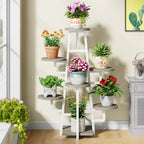 7-Tier Plant Stand, 43.3" Plant Pots Holder Rack Flower Stand