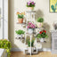 7-Tier Plant Stand, 43.3" Plant Pots Holder Rack Flower Stand