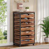 5/7 Drawer File Cabinet, Mobile Drawer Chest Storage Dresser Cabinet 3