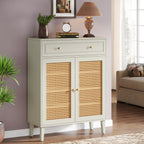 Wooden Storage Cabinet Sideboard with Adjustable Shelves and Drawer Tribesigns