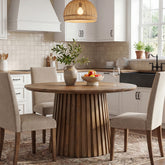Tribesigns 47.24" Round Dining Table, Solid Wood Table for 4-6 People 3