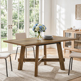Tribesigns 47-Inch Dining Table, Cross Brace Kitchen Table for 4 3