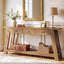 63" Console Table with 3 Drawers & Open Storage Shelf, Narrow Entryway Table Behind Couch