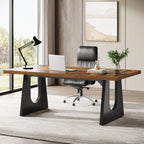 70.86" Executive Desk, Modern Computer Office Desk Workstation