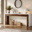 70.9" Console Table, Farmhouse Narrow Sofa Table Hallway Table