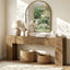 79" Extra Long Console Table, Modern Farmhouse Entryway Sofa Table with Fluted Legs