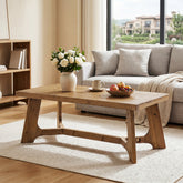 47" Solid Wood Coffee Table, Farmhouse Center Table for Living Room 3
