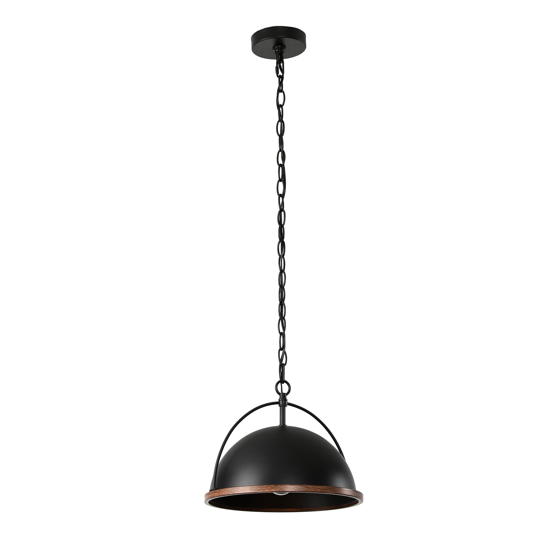 13" Pendant Lights, 1-Light Industrial Ceiling Lights With Adjustable Height